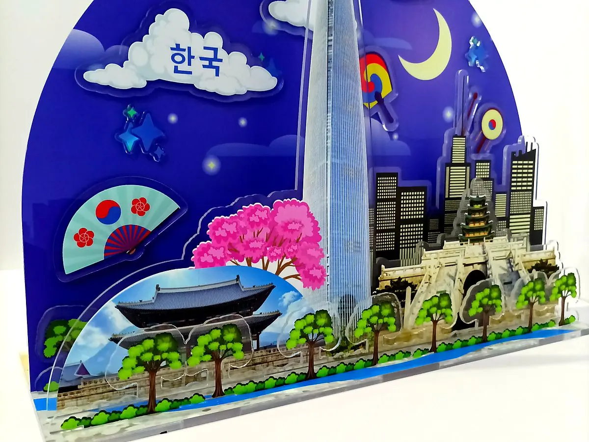 Display de acrílico con impresión UV directa