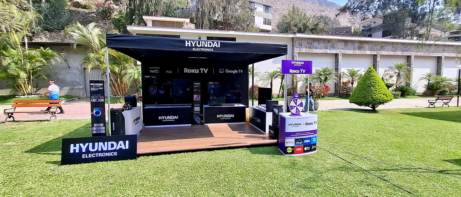 Pabellón de exhibición para evento al aire libre